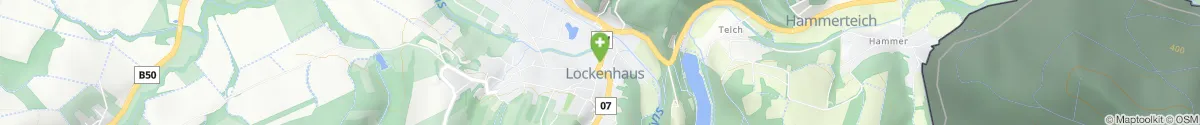 Map representation of the location for Apotheke Zur heiligen Margarete in 7442 Lockenhaus